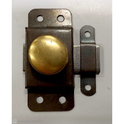 Catenaccio con pomolo mm 30 zincato nero