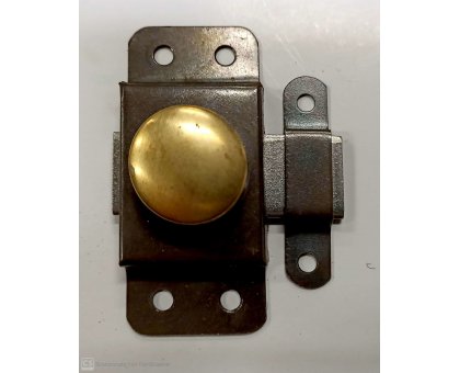 Catenaccio con pomolo mm 30 zincato nero