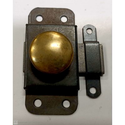 Catenaccio con pomolo mm 35 zincato nero