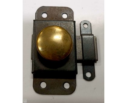 Catenaccio con pomolo mm 35 zincato nero