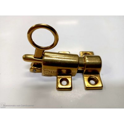 Cricchetto per sopraluci in ottone lucido con incontro