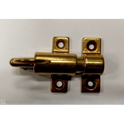 Cricchetto per sopraluci in ottone lucido con incontro