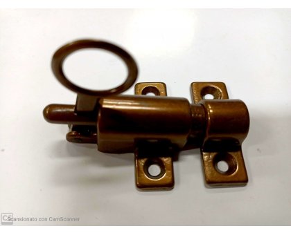 Cricchetto per sopraluci in ottone bronzato con incontro