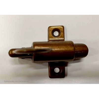 Cricchetto per sopraluci in ottone bronzato con incontro