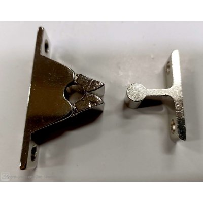 Pinzetta bloccaporta in zama cromato