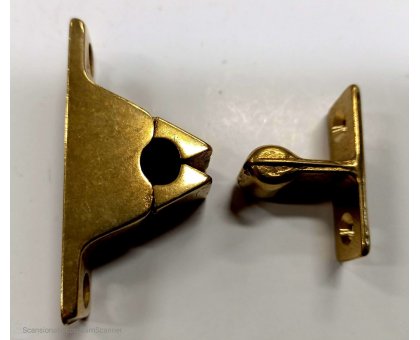 Pinzetta bloccaporta in ottone lucido