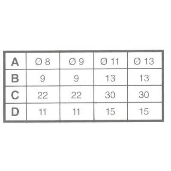 Cricchetto a sfera diametro mm 11 in ferro ottonato