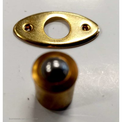 Cricchetto a sfera diametro mm 11 in ferro ottonato