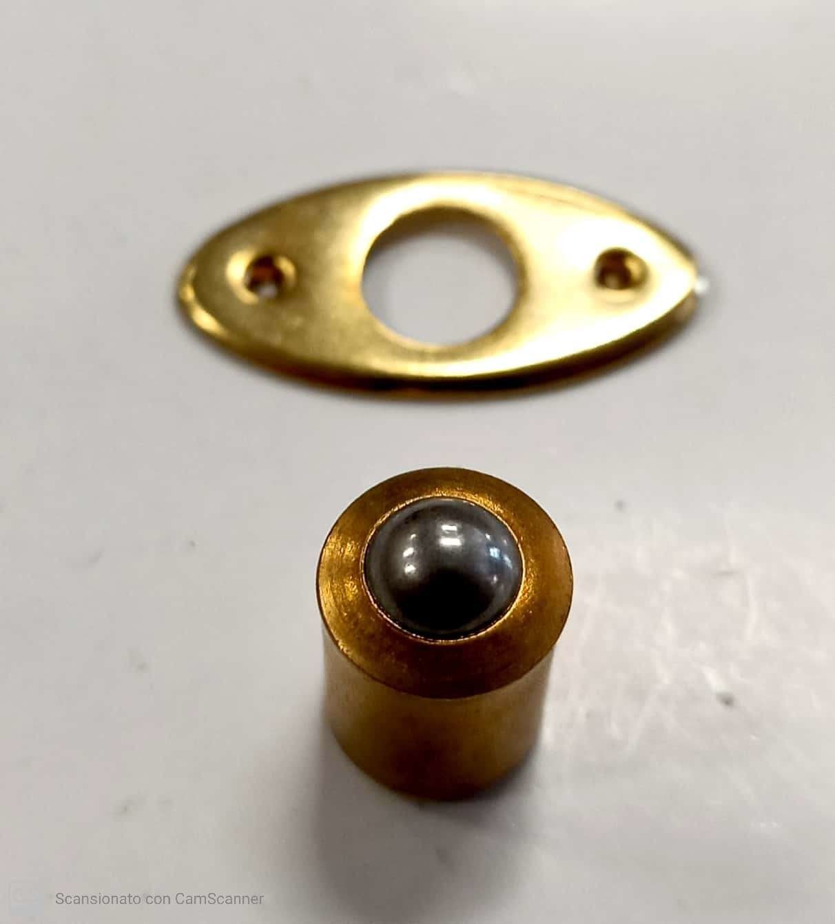 Cricchetto a sfera diametro mm 11 in ferro ottonato