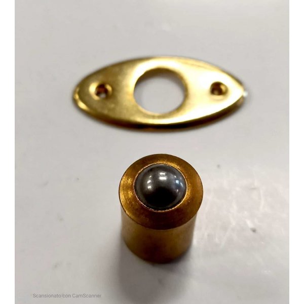 Cricchetto a sfera diametro mm 11 in ferro ottonato