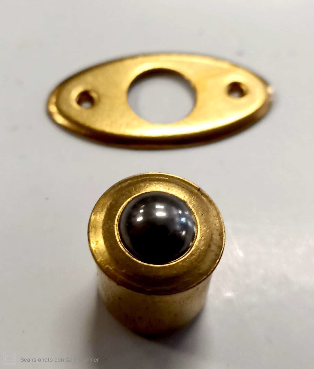 Cricchetto a sfera diametro mm 13 in ferro ottonato