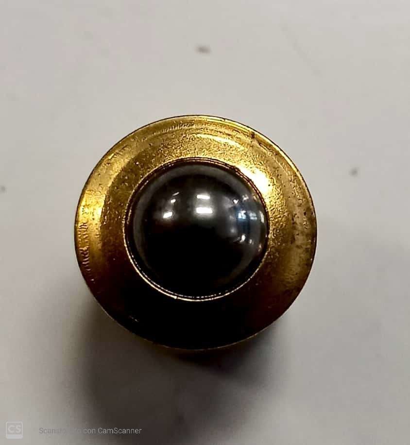 Cricchetto a sfera diametro mm 13 in ferro ottonato