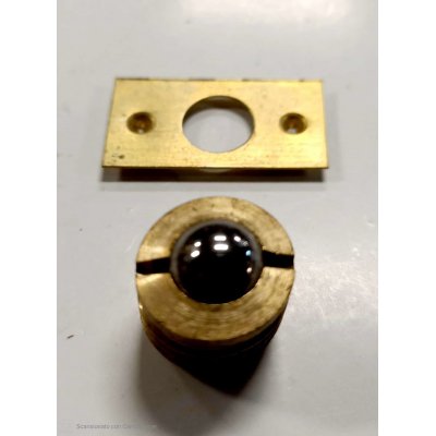 Cricchetto a sfera a vite diametro mm 15 in ottone