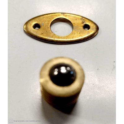 Cricchetto a sfera a vite diametro mm 13 in ottone