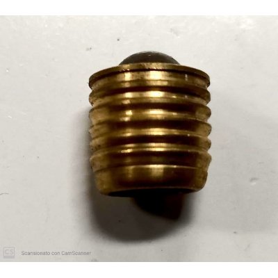 Cricchetto a sfera a vite diametro mm 13 in ottone
