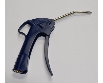 Pistola per soffiaggio canna curva corpo plastica filetto ottone