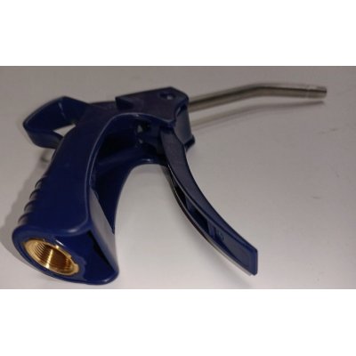 Pistola per soffiaggio canna curva corpo plastica filetto ottone