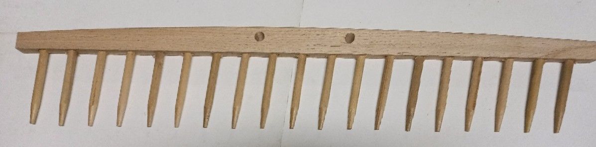Rastrello legno per fieno senza manico 19 Denti