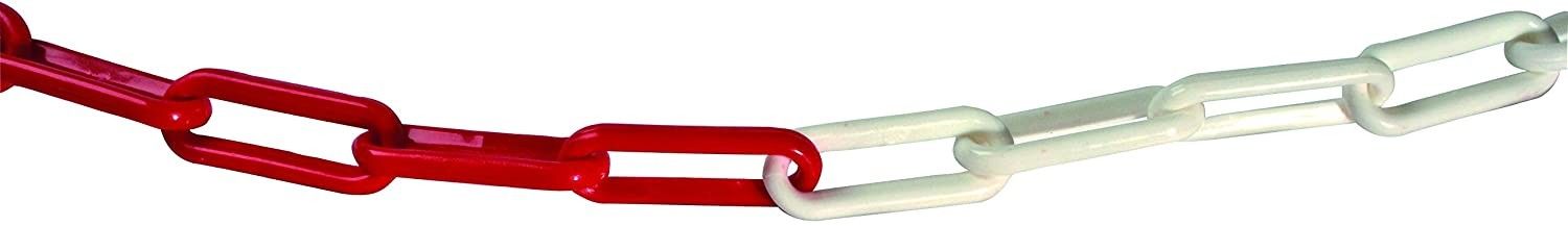 Catena plastica bianco/rossa mm 8 x 29 x 49 mm rotolo mt 25