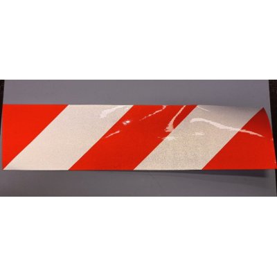 Nastro retroriflettente adesivo bianco/rosso cm 40 x 10 DM 7209
