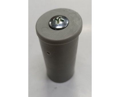 Tappo conico alto con rondella in PVC colore grigio altezza mm 30