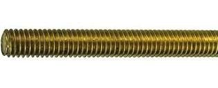 Barra filettata in ottone MA 10 lunghezza mm 1000