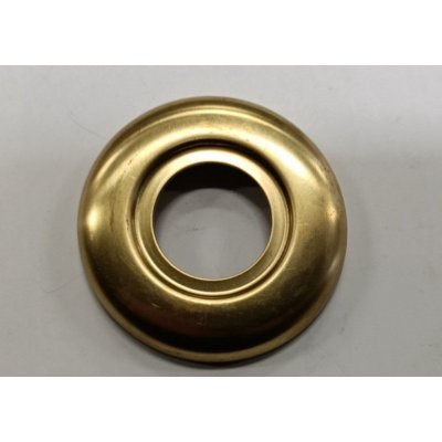 Rosetta in ottone lucido foro 3/4' per rubinetti