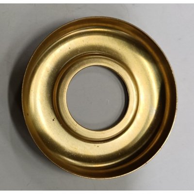 Rosetta in ottone lucido foro 3/4' per rubinetti