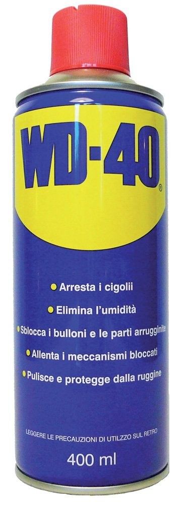 WD40 Lubrificante, Anticorrosivo e Sbloccante, Trasparente, 400 ml