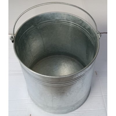 Paiolo in lamiera zincata diametro cm 45 altezza cm 46