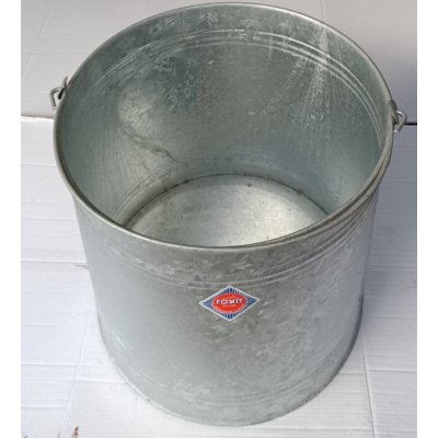 Paiolo in lamiera zincata diametro cm 50 altezza cm 50 FOMIT
