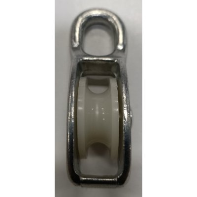 Carrucola nylon d. 30 mm con supporto ad occhiello