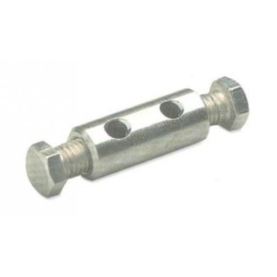 Morsetto per fune doppio con 2 viti laterali TE