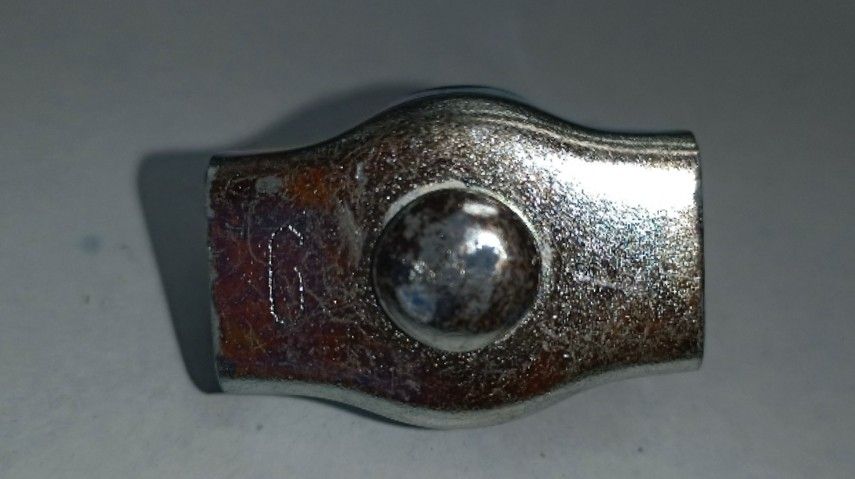 Morsetto "SIMPLEX" per fune mm 6 in acciaio zincato