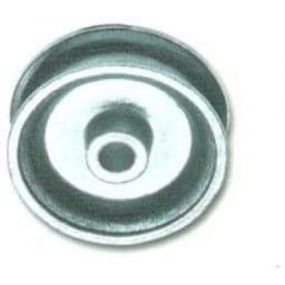 Carrucola in lega leggera d. mm 25 con gola tonda