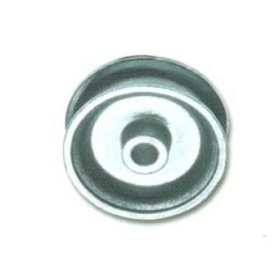 Carrucola in lega leggera d. mm 60 con gola tonda