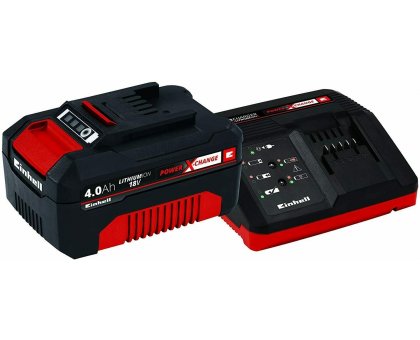 Caricabatteria con Batteria al Litio, 4.0 Ah Li-Ion POWER-XCHANGE EINHELL 4512042