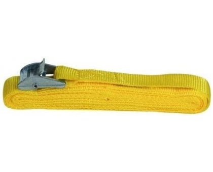 Set 2 cinghie con fibbia mm 25 x 4,5 mt in poliestere resistente Kg 100 MAURER