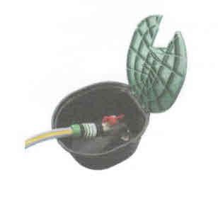 Pozzetto ovale per giardino con valvola M 3/4'