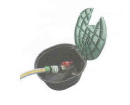 Pozzetto ovale per giardino con valvola M 3/4'