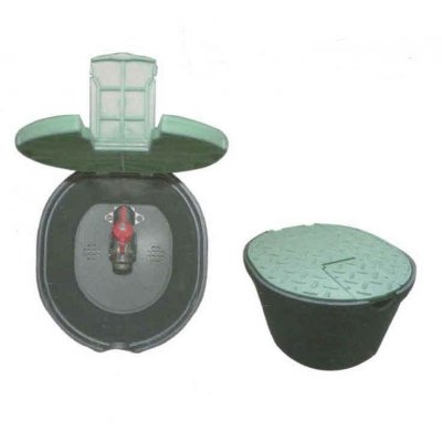 Pozzetto ovale per giardino con valvola M 3/4'