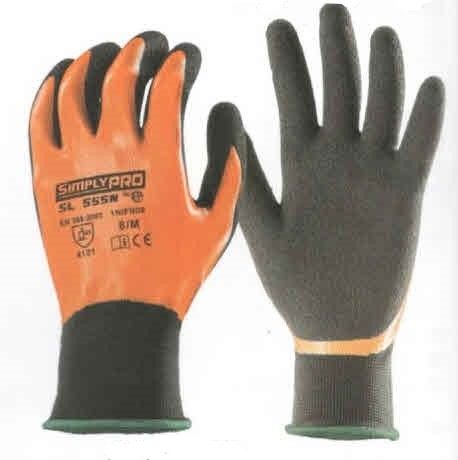 Guanto SIMPLY PRO SL555N in tessuto a maglia a base di poliestere nero