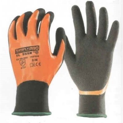 Guanto SIMPLY PRO SL555N in tessuto a maglia a base di poliestere nero