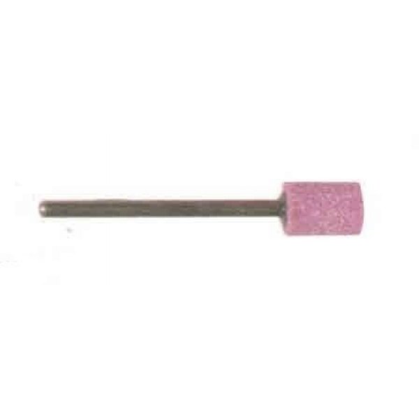 Mola abrasiva CILINDRICA mm  3 x  6 gambo mm 6 al corindone rosa