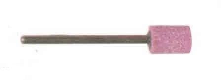 Mola abrasiva CILINDRICA mm  6 x 10 gambo mm 6 al corindone rosa