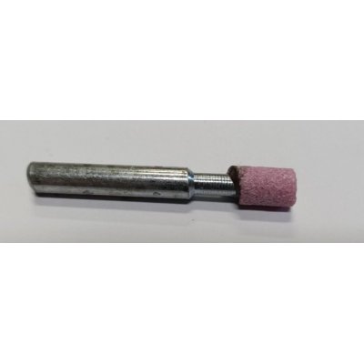 Mola abrasiva CILINDRICA mm  7 x 10 gambo mm 6 al corindone rosa