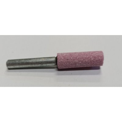 Mola abrasiva CILINDRICA mm 10 x 25 gambo mm 6 al corindone rosa
