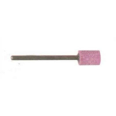 Mola abrasiva CILINDRICA mm 15 x 25 gambo mm 6 al corindone rosa