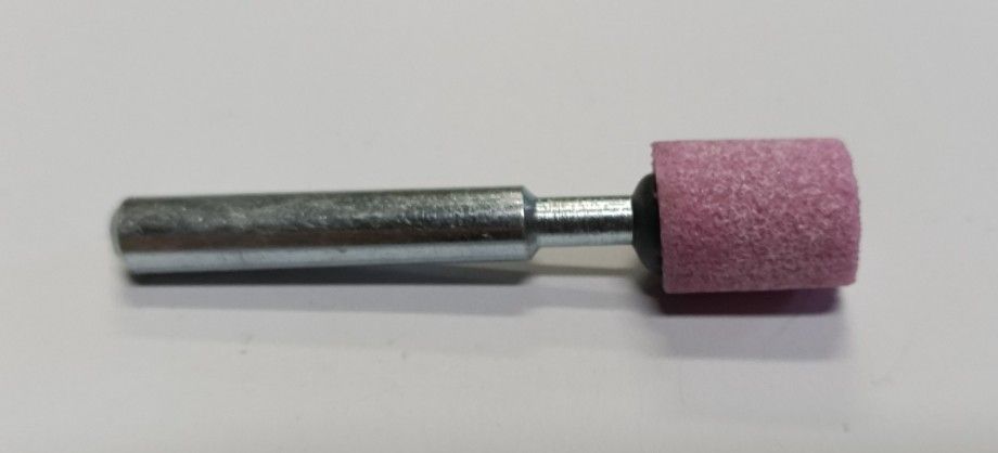 Mola abrasiva CILINDRICA mm 15 x 25 gambo mm 6 al corindone rosa