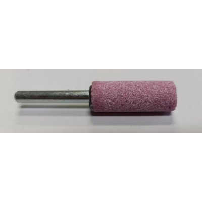 Mola abrasiva CILINDRICA mm 15 x 40 gambo mm 6 al corindone rosa